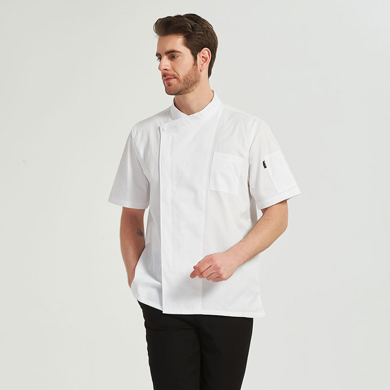 Uniforme de chef personalizado para hotel con logotipo bordado, ropa de trabajo para cocina de restaurante