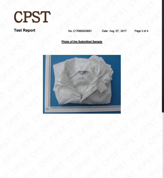 Ropa de trabajo ESD, prendas de limpieza, chaqueta y pantalones de sala limpia