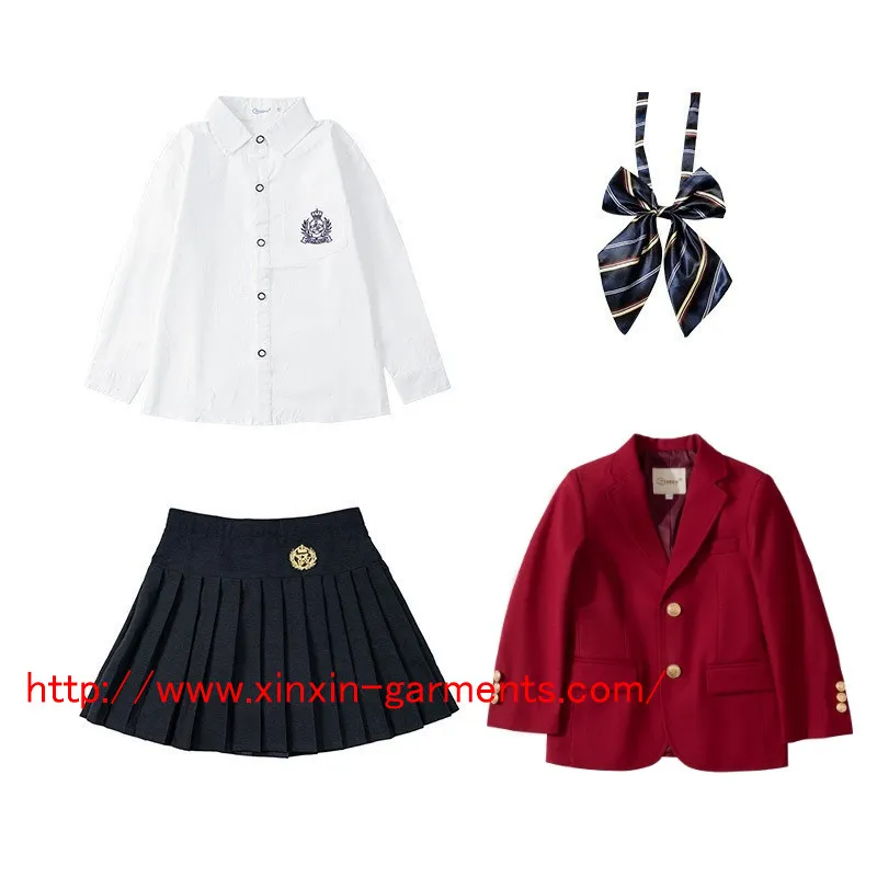 Uniforme escolar personalizado de fábrica barata en China para niños de primaria (U2316)