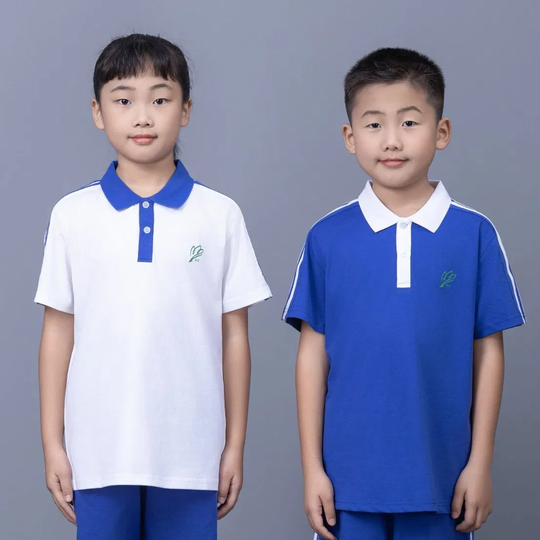 Uniformes escolares de algodón personalizados para muestreo rápido y ajuste fácil