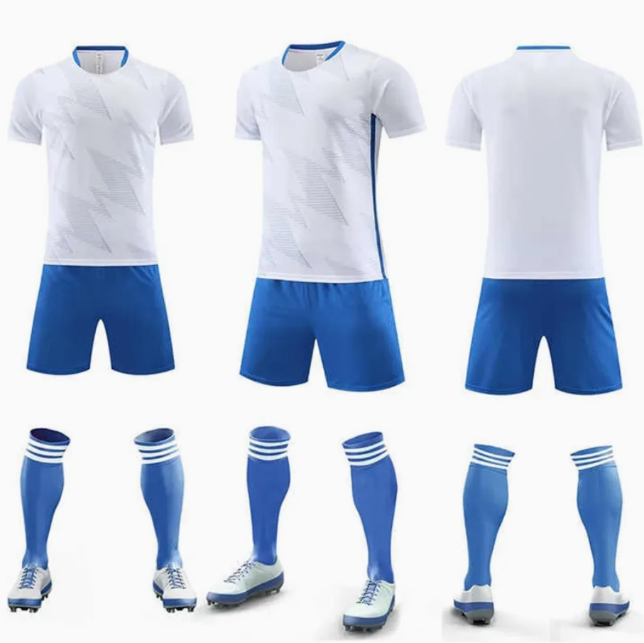 Camiseta de fútbol de poliéster personalizada, transpirable y cómoda, uniforme de fútbol con nombre del equipo incluido
