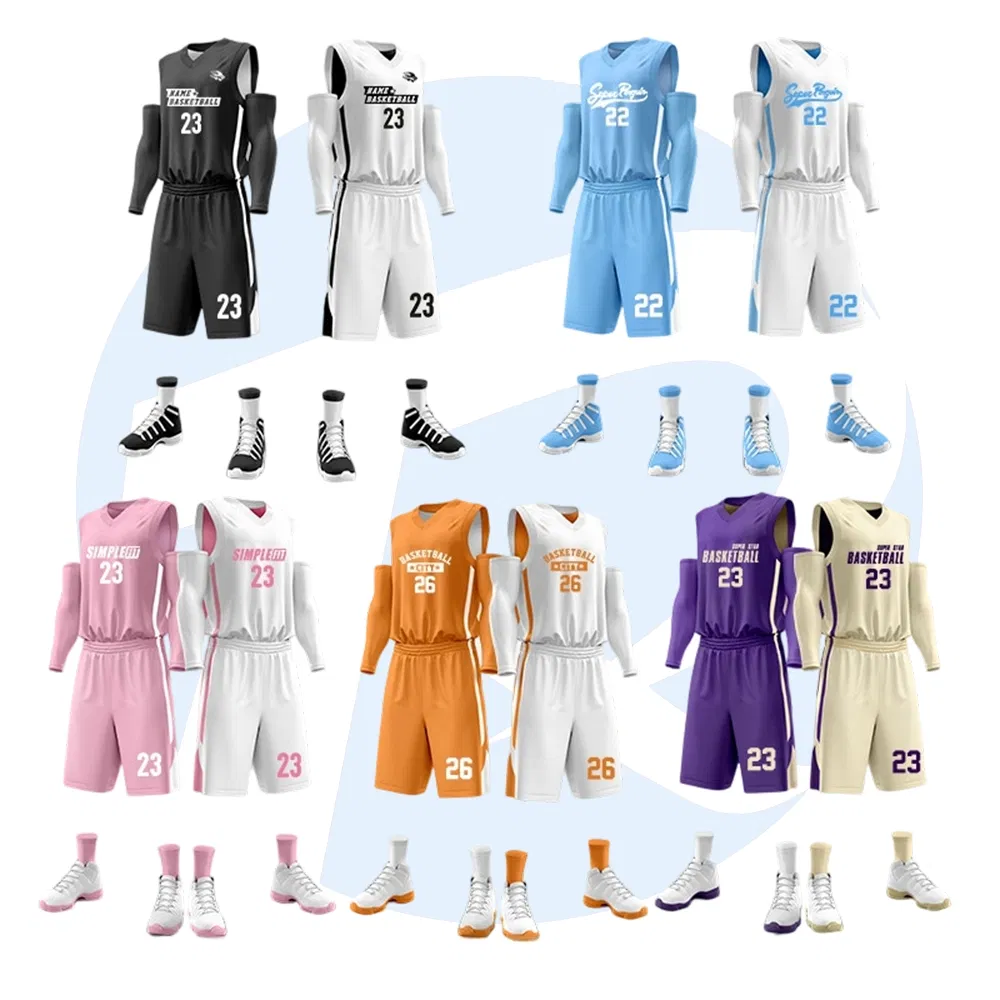 Camiseta de baloncesto reversible para jóvenes, malla de poliéster, uniforme deportivo de doble cara