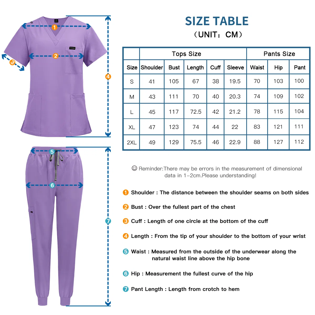 Ajuste ergonómico del uniforme médico