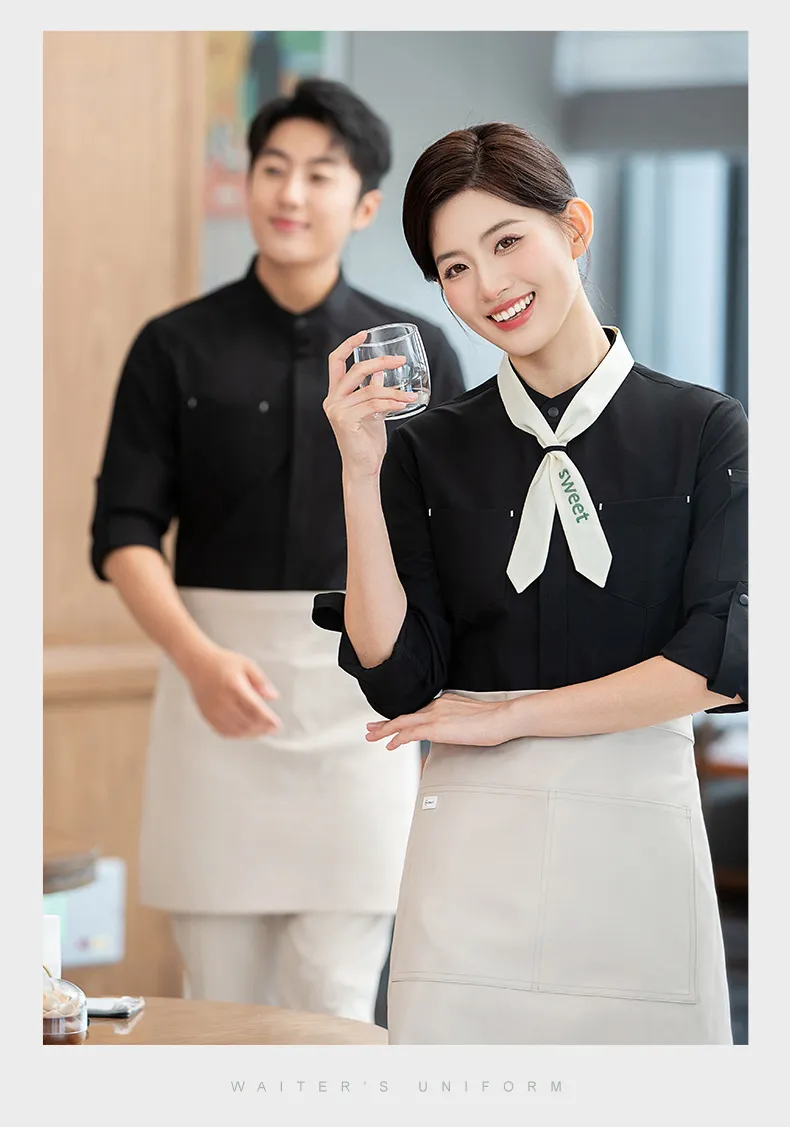 Ropa de trabajo elegante para ama de llaves, uniforme para gerente de cocina de hotel