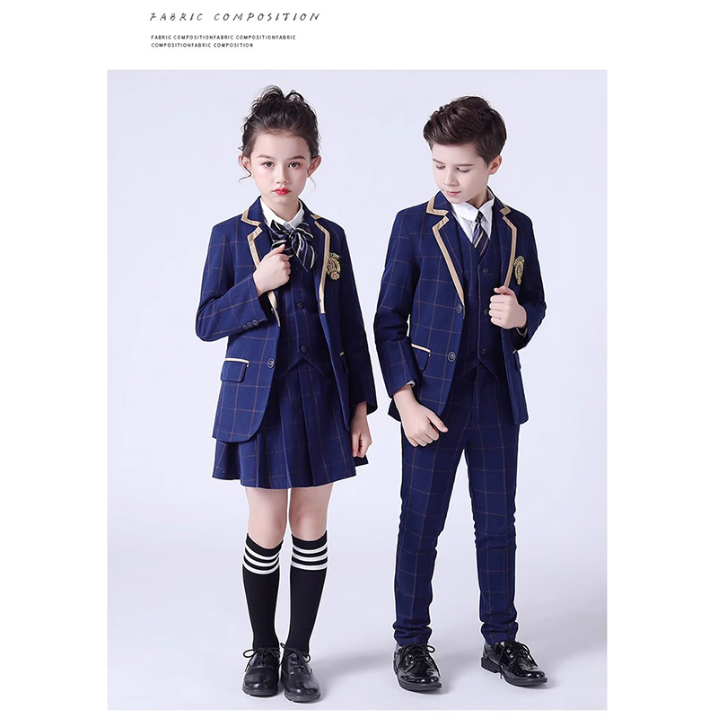Telas de uniforme escolar modernas para estudiantes chinos