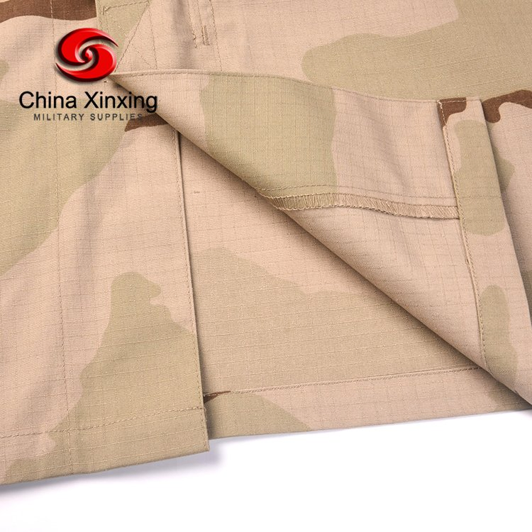 Uniforme táctico de camuflaje desértico personalizado Xinxing para aventuras al aire libre