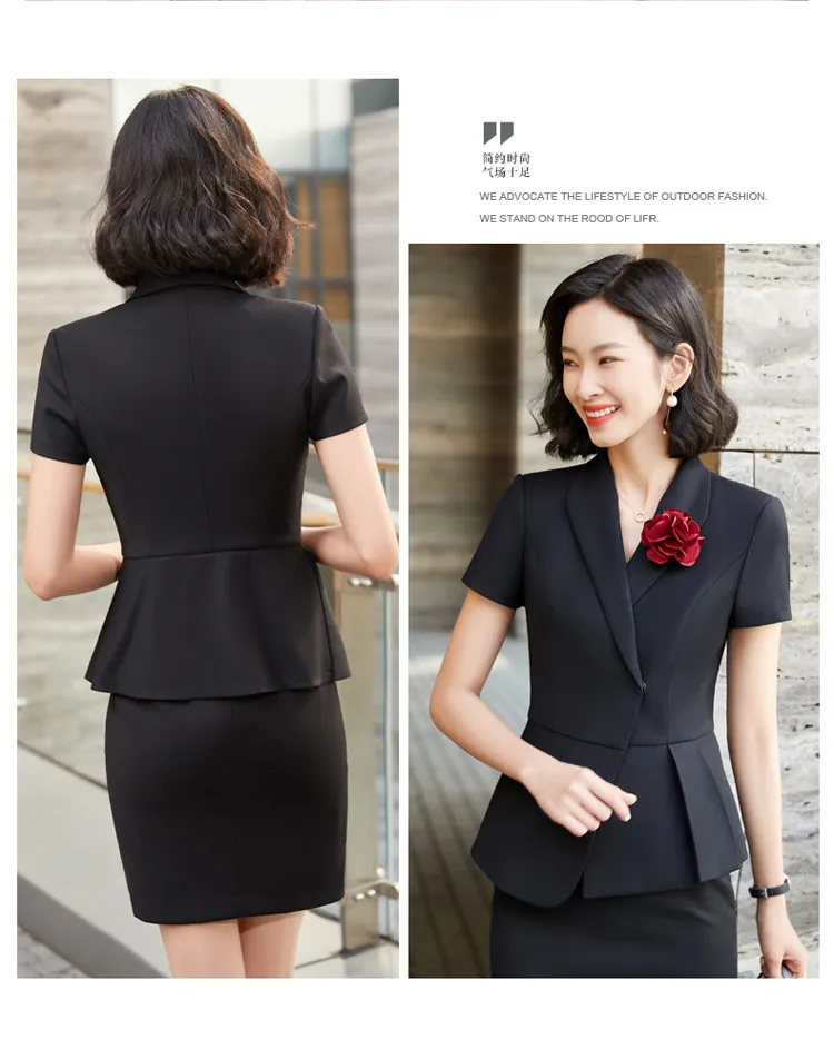 Uniforme de negocio elegante a medida para gerentes de catering al por mayor