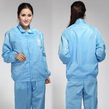Ropa de trabajo ESD, prendas de limpieza, chaqueta y pantalones de sala limpia