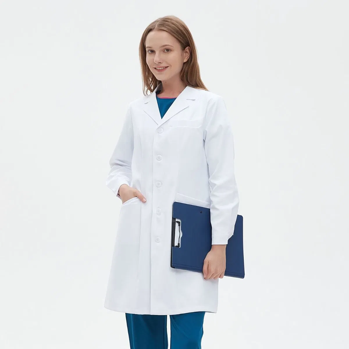Uniforme hospitalario discreto para el personal médico, uniformes médicos, scrubs médicos con logo personalizado, bata de laboratorio