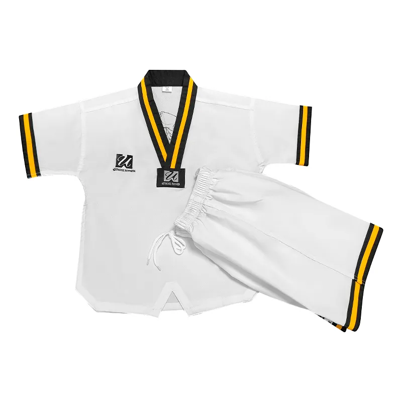 Uniforme de Taekwondo de verano al por mayor, transpirable, atuendo deportivo profesional