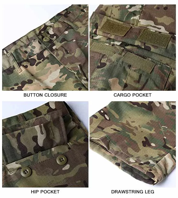 Nuevo Traje Táctico Digital Desértico Transpirable Multicolor para Hombres, Uniformes de Combate Acu Camuflaje de Manga Larga para Caza al Aire Libre