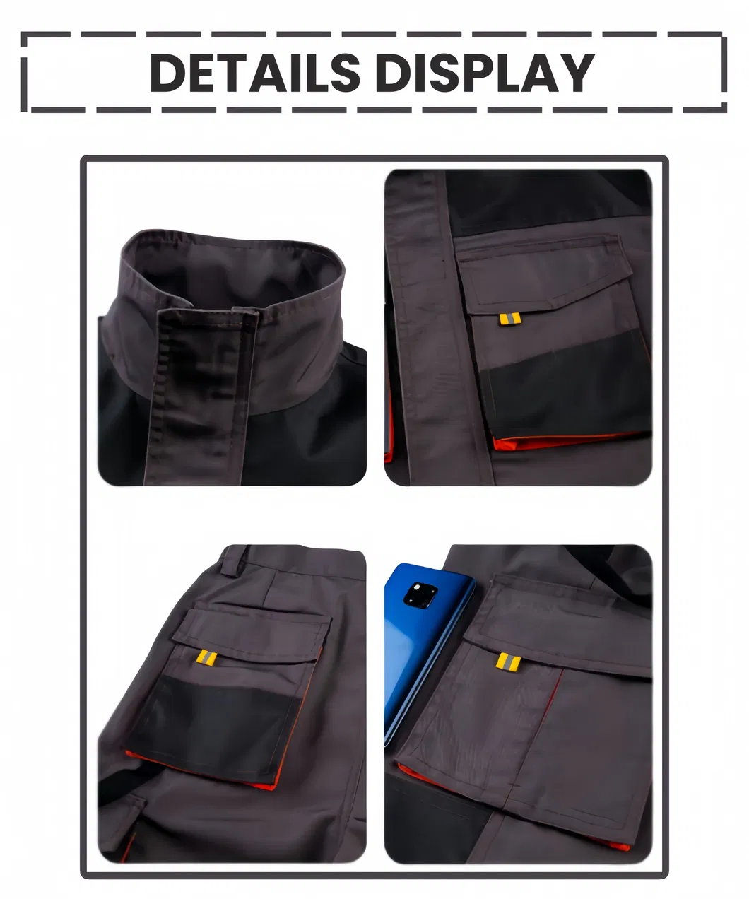 Personalizar Ropa Mecánica Fábrica Trabajo Aeropuerto Puerto Hotel Seguridad Traje Ropa de Trabajo Chaqueta Pantalones Uniforme