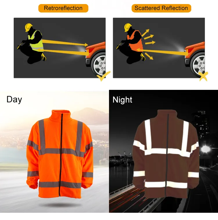 Camiseta de seguridad reflectante OEM de alta visibilidad para exteriores