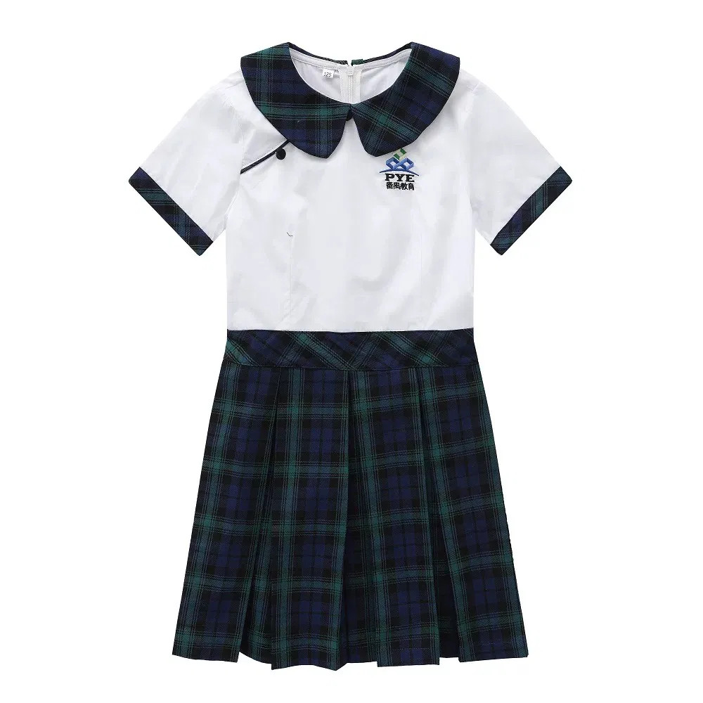 Uniforme escolar elástico de alta calidad al por mayor para escuela primaria