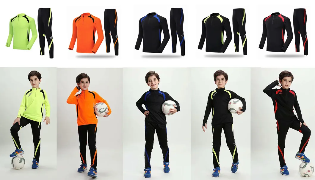 Conjunto de entrenamiento de fútbol para hombres de invierno, con forro polar, uniforme, media cremallera, traje de entrenamiento para porteros, ropa deportiva