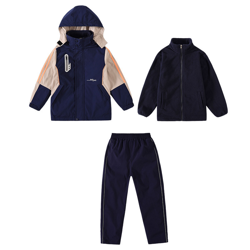 Juego de 3 piezas Traje para niños Escuela Primaria Hotel Venta uniforme de invierno Nuevo estilo 2024