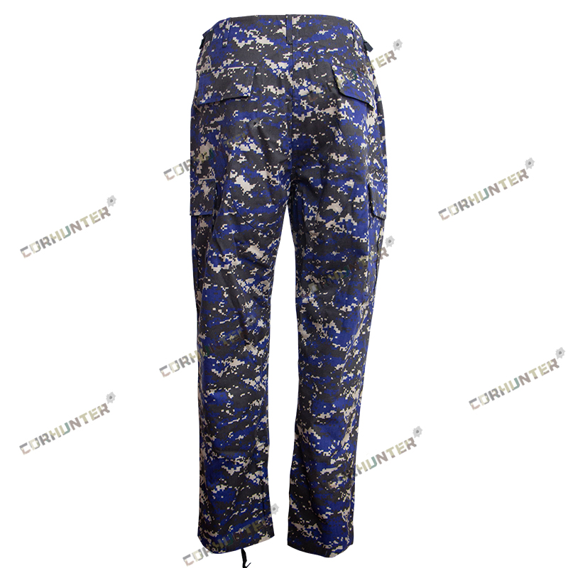 Uniforme táctico de entrenamiento al aire libre de camuflaje para hombres, chaqueta y pantalones tácticos, uniforme de seguridad de entrenamiento, uniforme digital marino azul marino personalizado de Ghana
