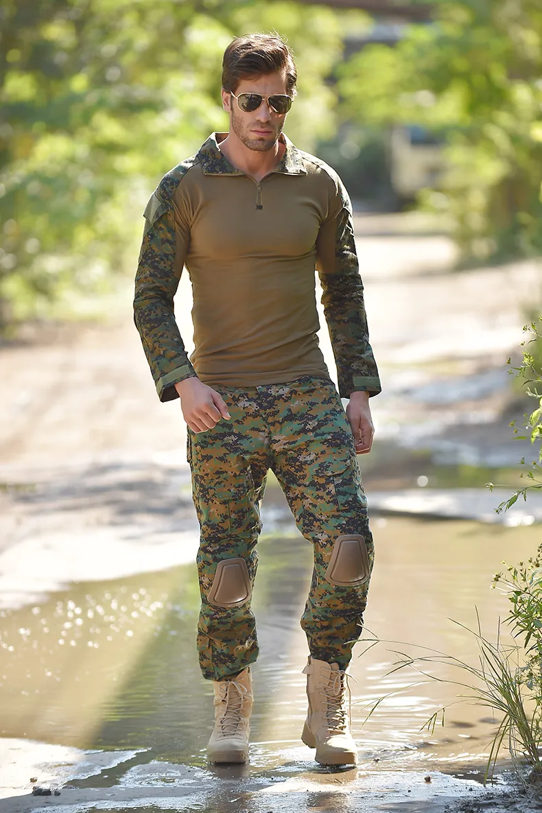 Detalle uniforme de combate