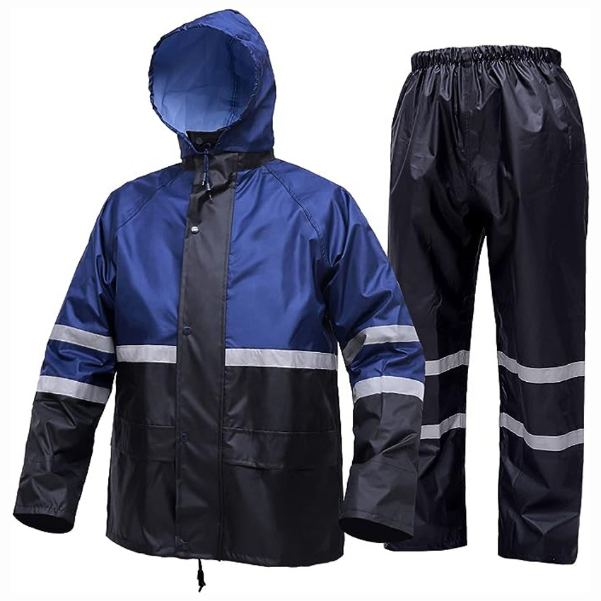Capa de lluvia personalizada al por mayor para trabajo, uniforme de guardia de seguridad