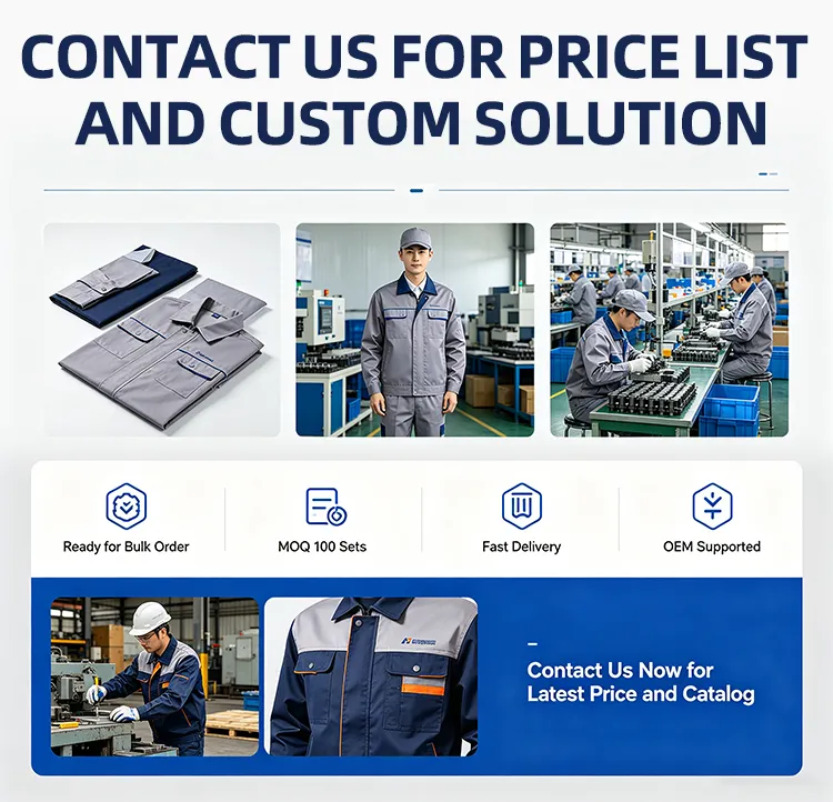 Ropa de trabajo reflectante antiestática retardante de llama para planta industrial 235GSM EPP de seguridad para todas las estaciones color personalizado
