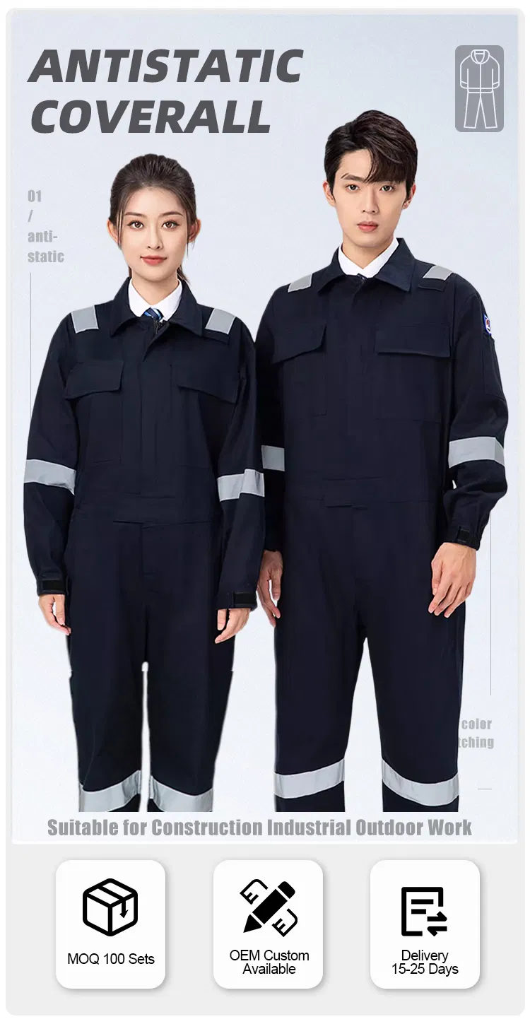 Cubierta antiestática OEM ESD Ropa de seguridad Indumentaria industrial Logo personalizado para pedidos al por mayor