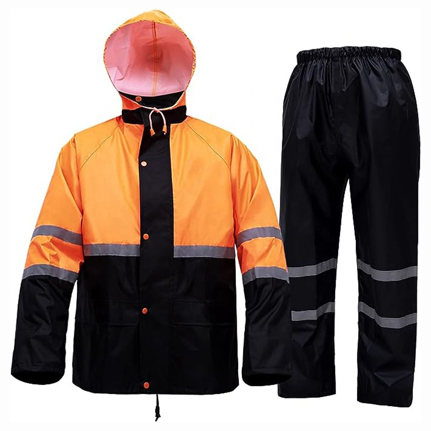 Capa de lluvia personalizada al por mayor para trabajo, uniforme de guardia de seguridad