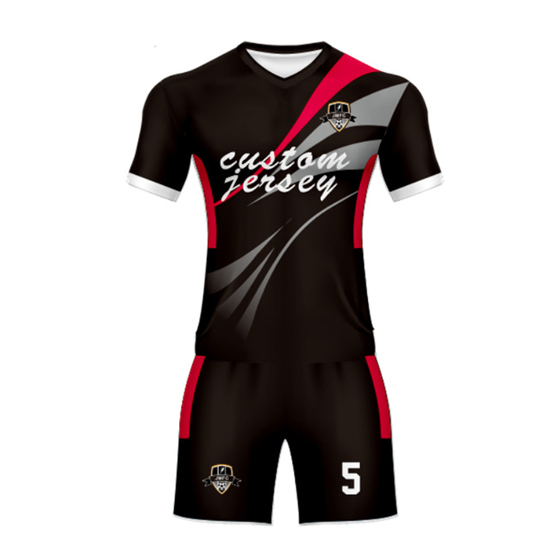 Uniforme de fútbol de poliéster transpirable personalizado, camiseta deportiva para equipo