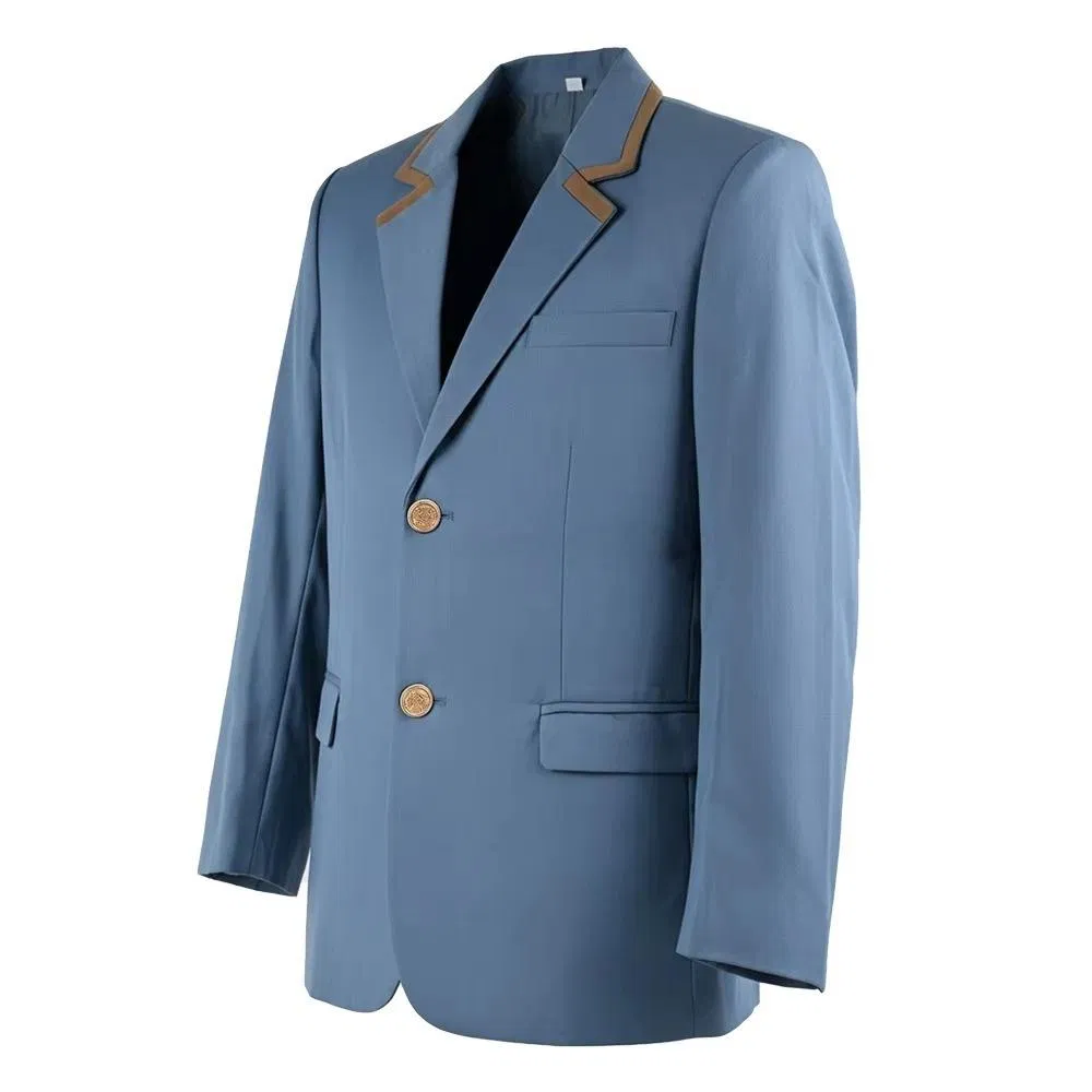 Blazer de estilo británico, falda de cuadros con pliegues, camisa blanca, corbata, uniforme escolar