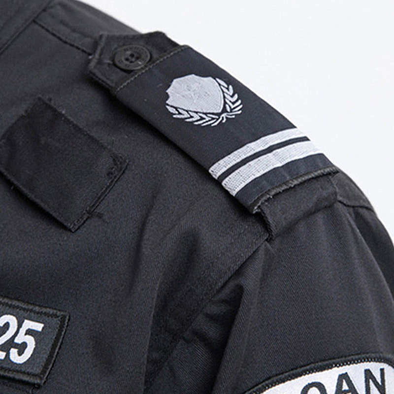 Conjunto Completo de Uniforme Táctico para Hombres al Aire Libre con Logo Personalizado, Uniforme de Seguridad Ligero de Alta Calidad, Uniforme de Trabajo para Guardias de Seguridad Transpirable de Color Sólido