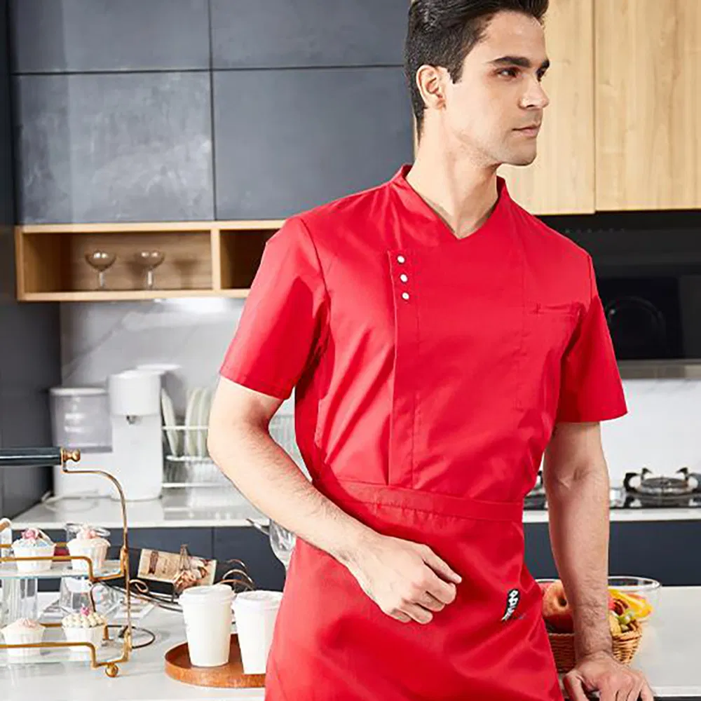 Uniforme de moda para chef de tela de algodón