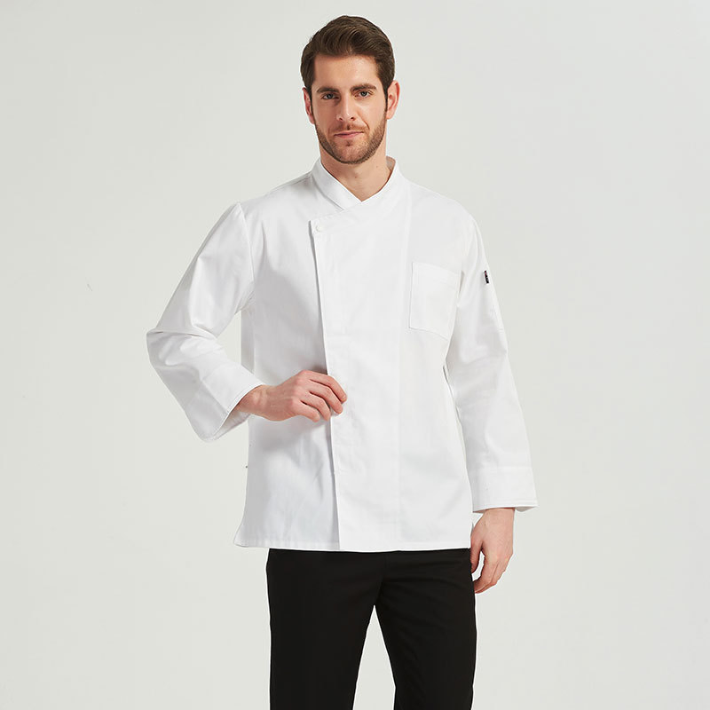 Uniforme de chef personalizado para hotel con logotipo bordado, ropa de trabajo para cocina de restaurante