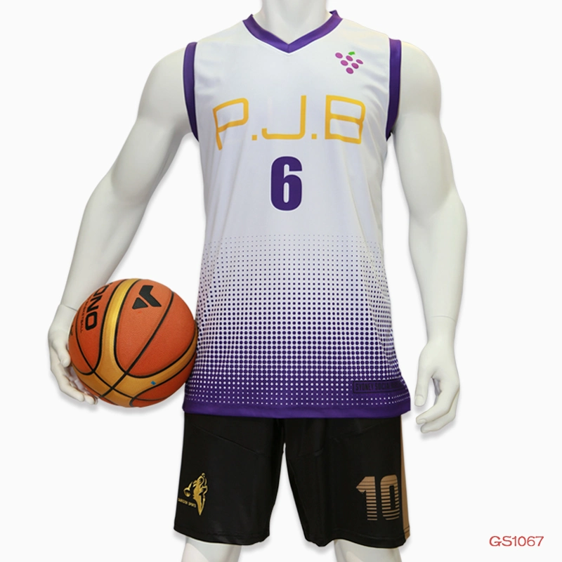 Healong Marca Principal Camiseta de Baloncesto Ropa Deportiva Impresión por Sublimación Uniforme de Baloncesto Reversible