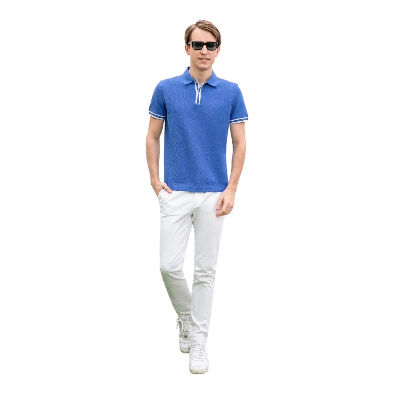 Uniforme de polo elegante para hombres con logo para una apariencia personalizada y elegante