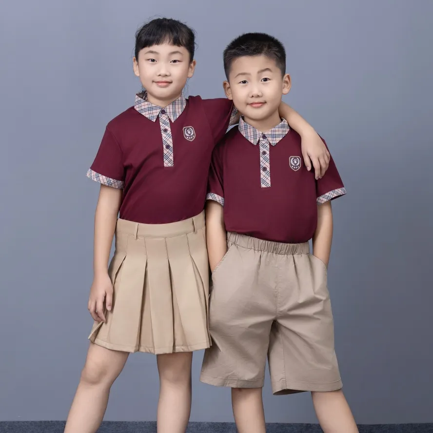 Mejor venta uniforme escolar clásico transpirable de ajuste clásico para secundaria