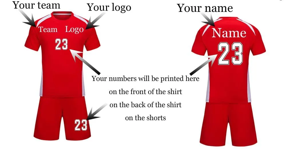 Venta Superior Uniforme de Entrenamiento de Fútbol Personalizado con Logo Uniforme Profesional de Fútbol Conjuntos de Camisetas de Fútbol