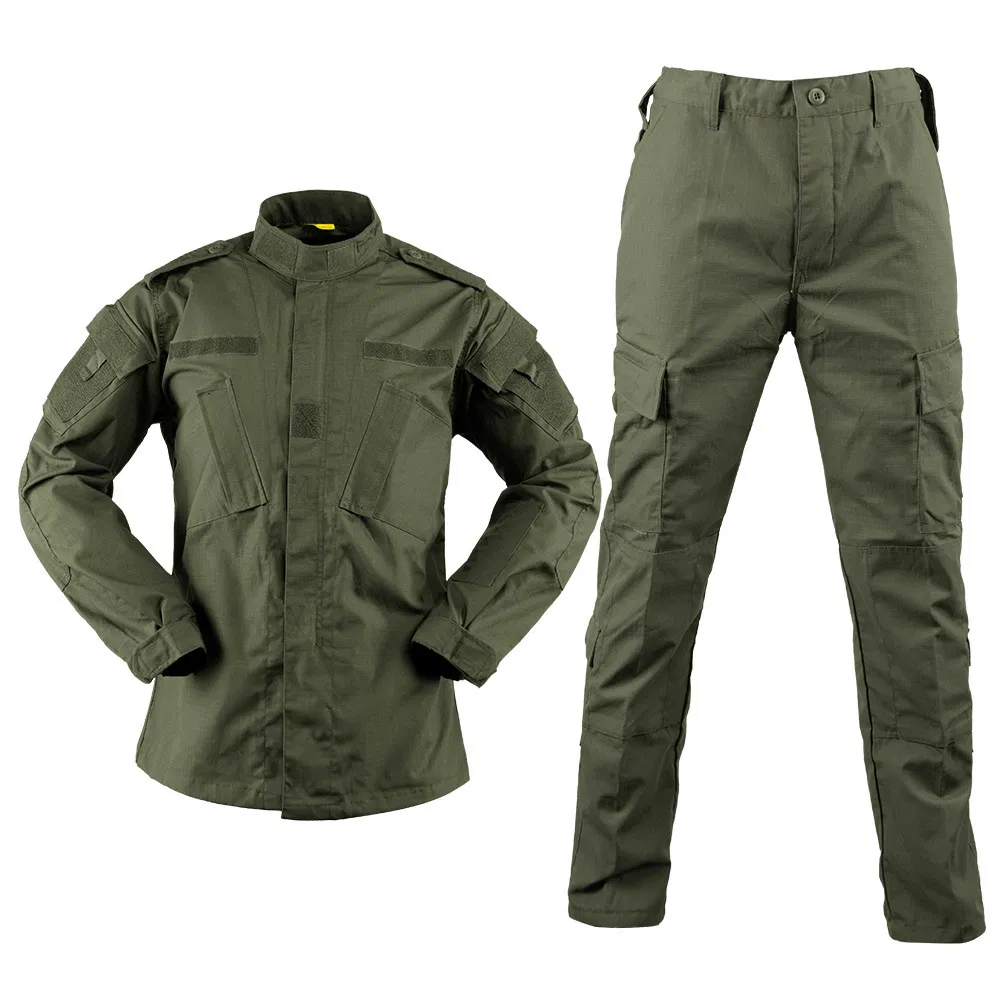 Conjunto táctico de camuflaje para hombre de manga larga a prueba de viento, estilo americano, uniforme de entrenamiento al aire libre, venta al por mayor transfronteriza, traje de entrenamiento de camuflaje para el campo al aire libre