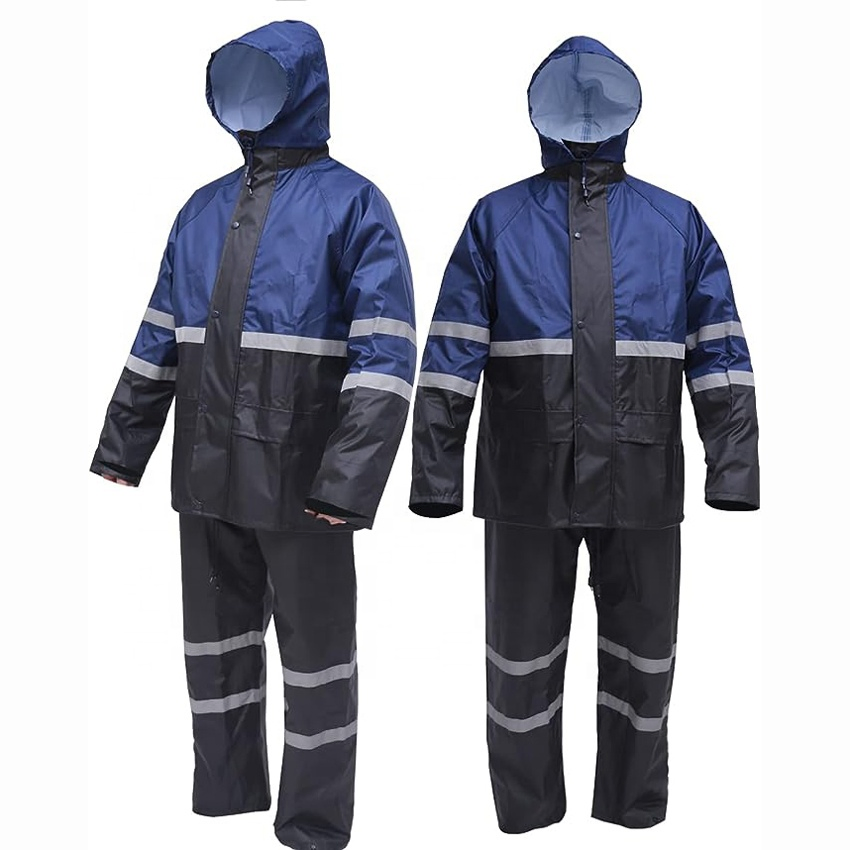 Capa de lluvia personalizada al por mayor para trabajo, uniforme de guardia de seguridad