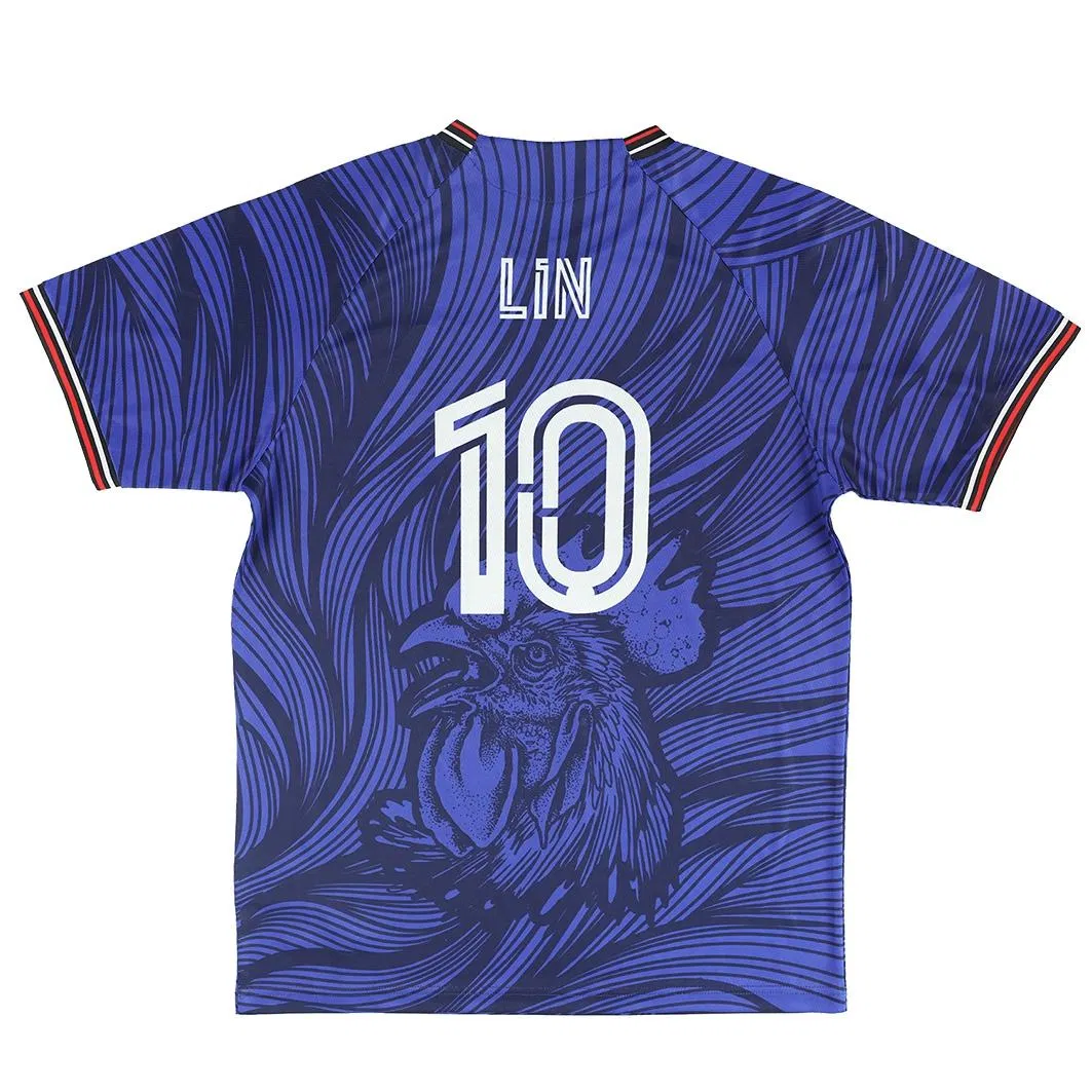 Camiseta de fútbol personalizada sublimada vintage, camiseta de uniforme de fútbol para hombres