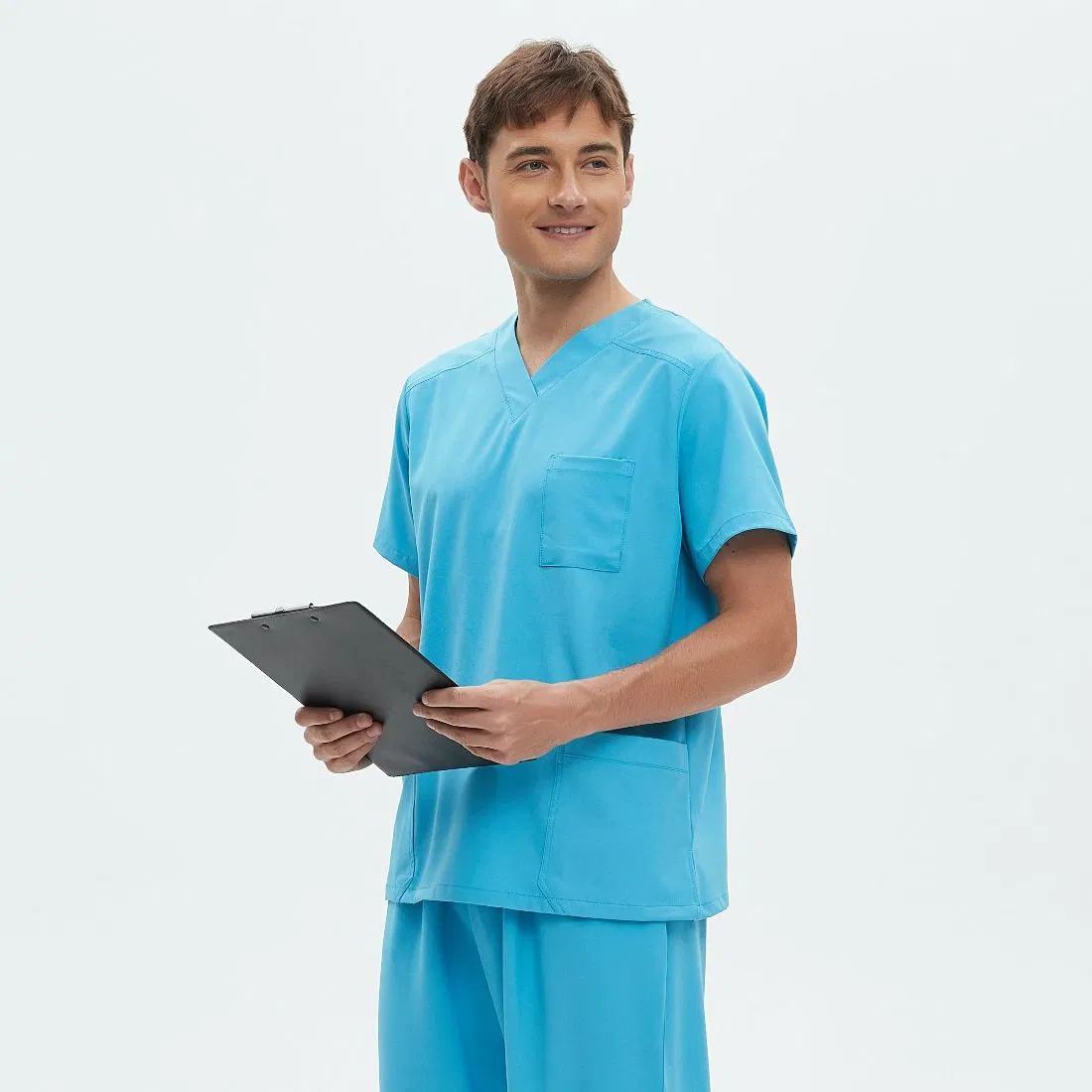 Conjuntos de scrubs médicos hospitalarios dentales, camisetas, pantalones, uniformes de trabajo en salud, uniforme de scrubs de hospital, bata de laboratorio