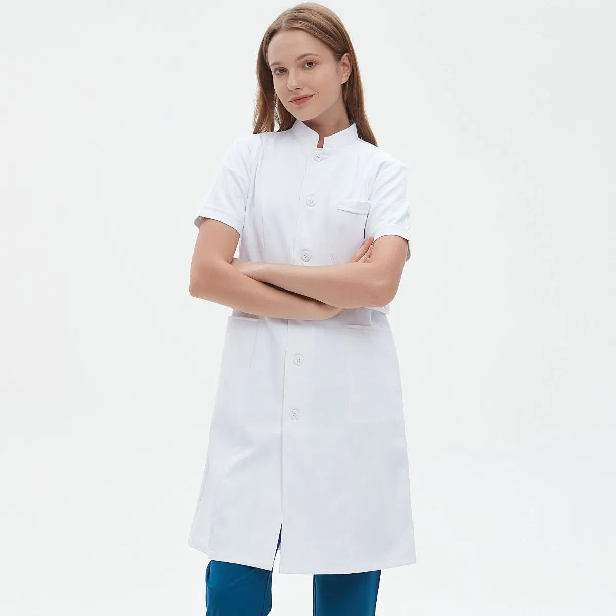 Uniforme hospitalario discreto para el personal médico, uniformes médicos, scrubs médicos con logo personalizado, bata de laboratorio