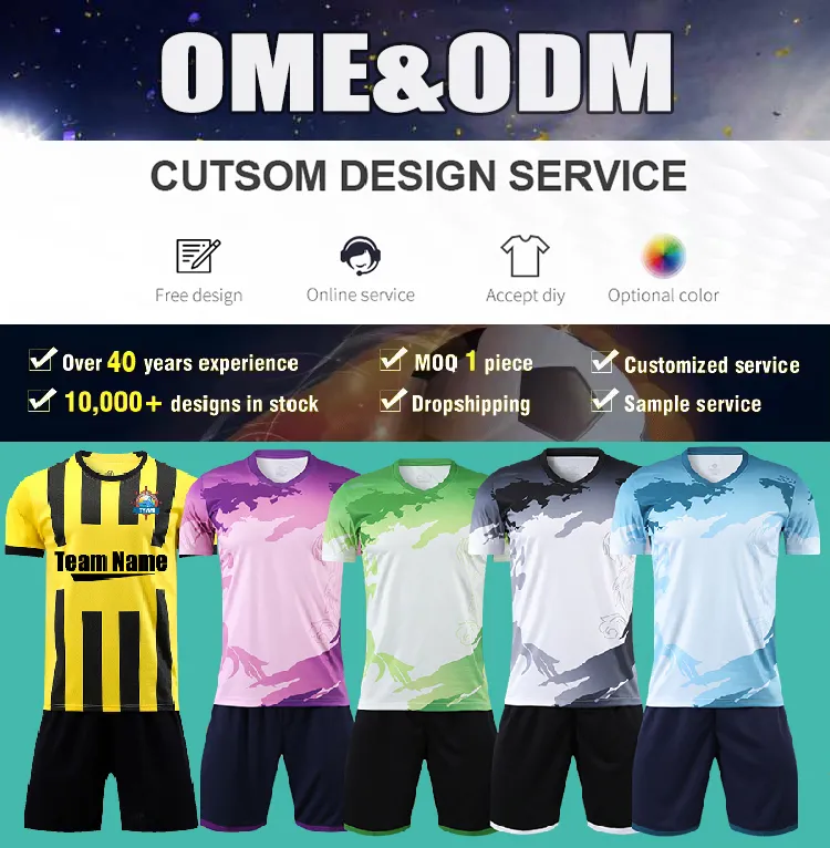 Camiseta de equipo de fútbol personalizada 2
