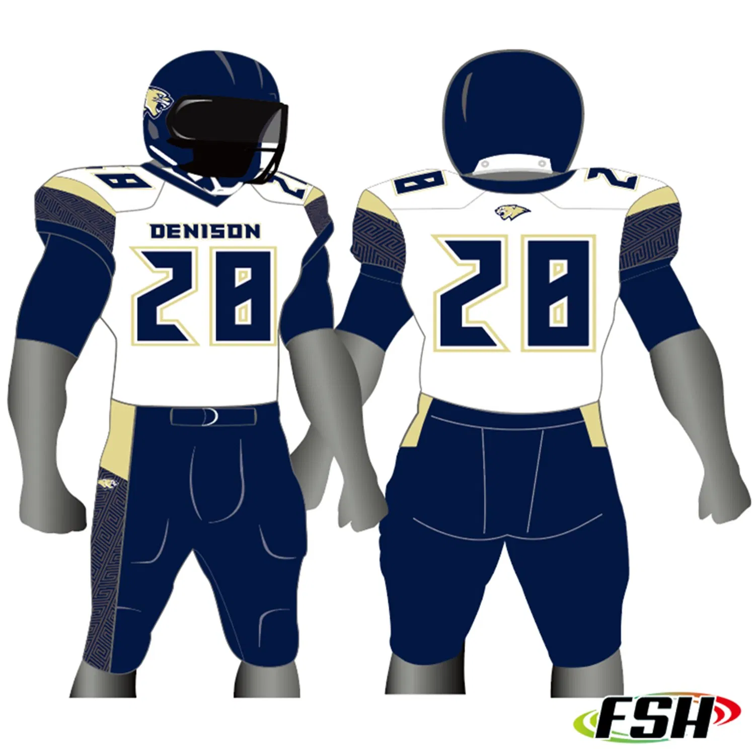 Impresión por sublimación personalizada asequible, uniforme de fútbol americano duradero