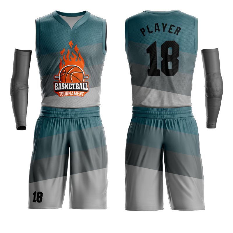 Uniforme de baloncesto sublimado personalizado en blanco