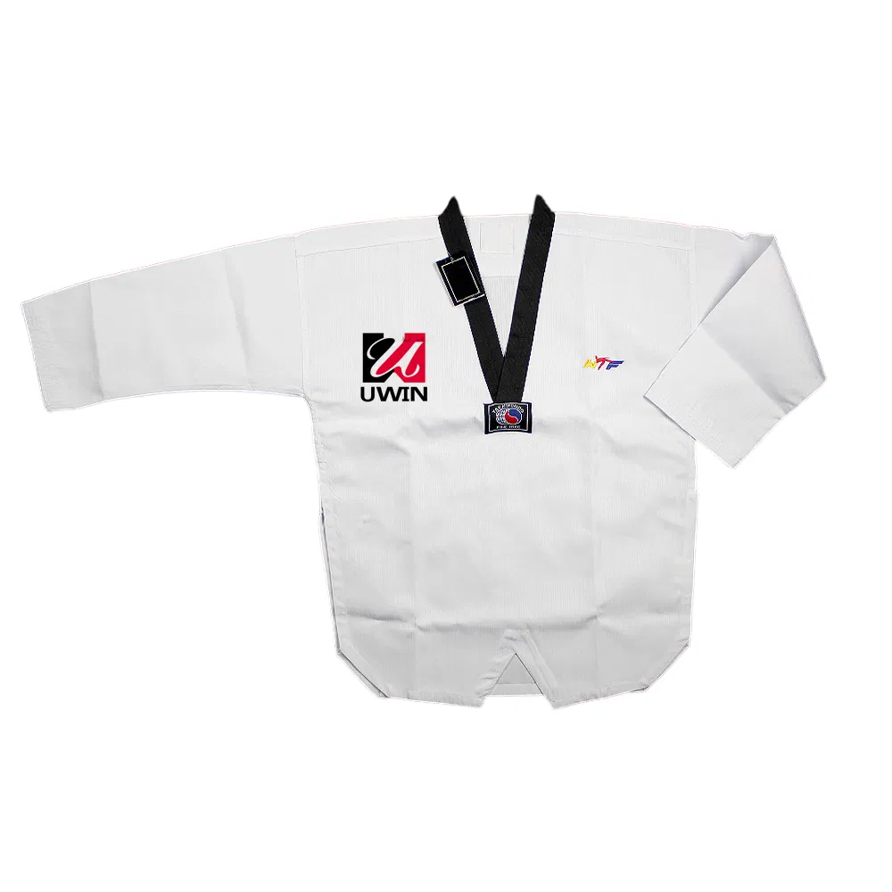 Uniforme de Taekwondo Dobok de alta calidad con logo personalizado al por mayor, estilo samurái, ropa de artes marciales
