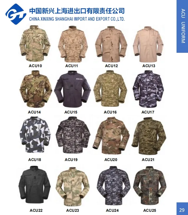 Uniforme táctico personalizado