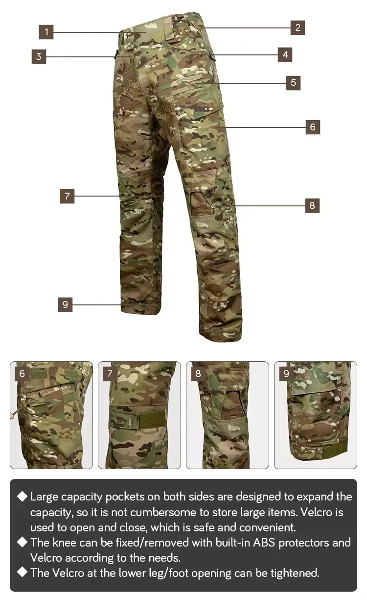 Uniformes de Entrenamiento Táctico para Distribución al por Mayor y al por Menor