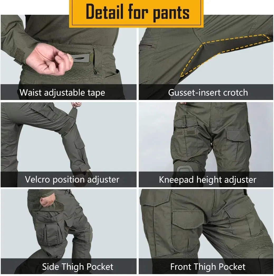 Traje Táctico Mayorista Batalla G2/G3 Ropa de Entrenamiento de Combate Uniforme Táctico Acu/Bdu Multicam