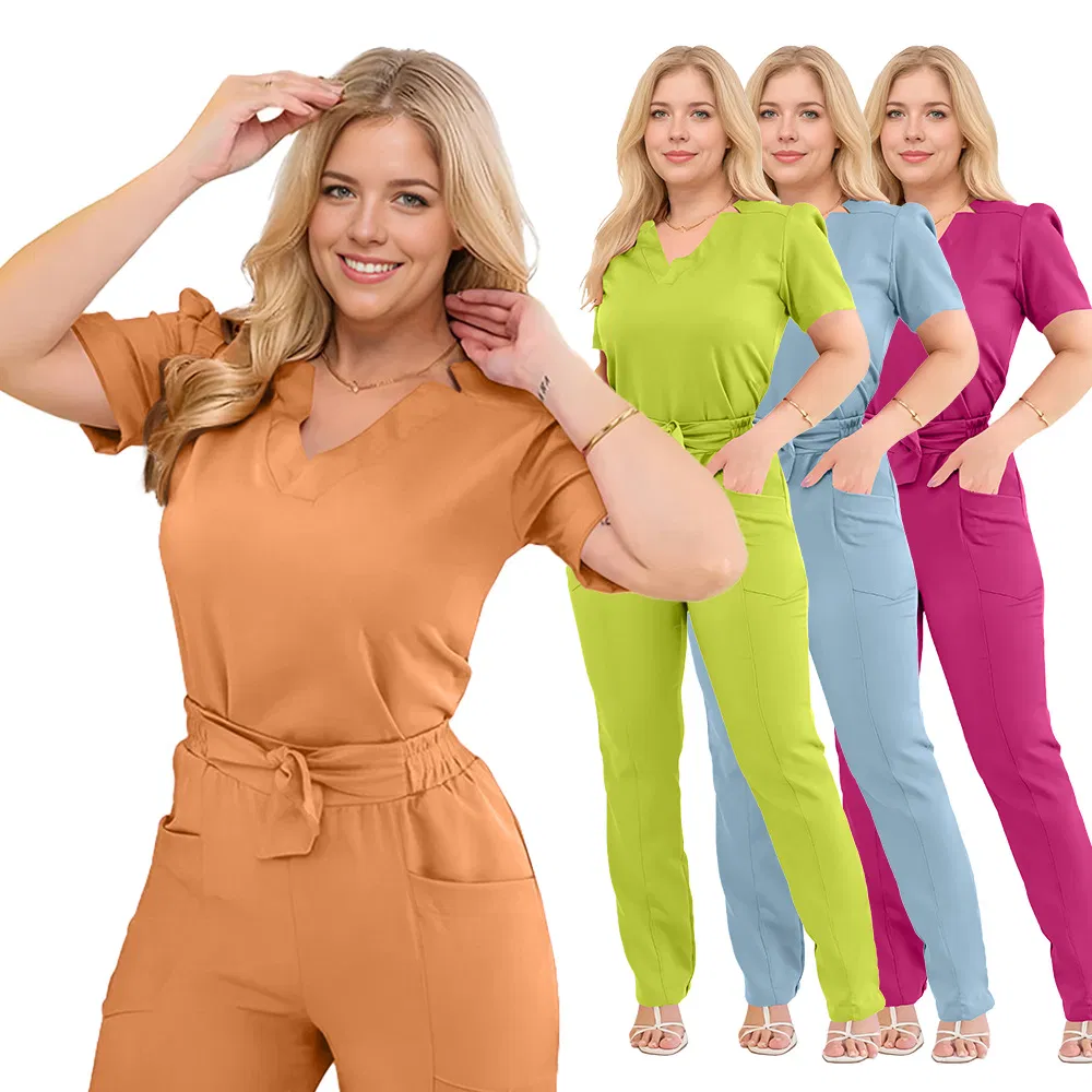 Uniforme de spa médico para mujeres en un hospital de salud, uniforme unisex para enfermeras