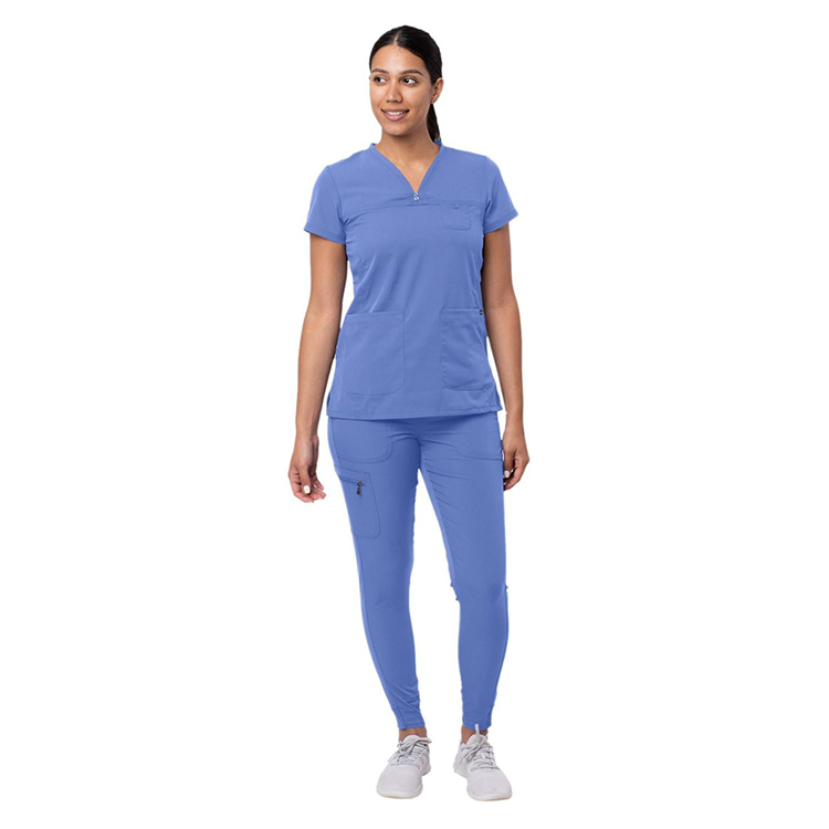 Conjunto de Pantalones de Trabajo al por Mayor Uniformes Médicos Traje de Enfermeras Conjunto de Scrubs Médicos de Moda