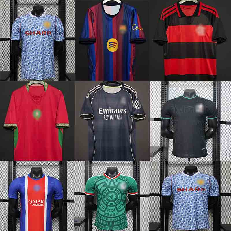 2026 Camisetas vintage al por mayor y al por menor de alta calidad, camisetas de fútbol tailandesas, ropa de marca, kits de fútbol, uniformes de equipo deportivo, kits de fútbol